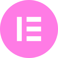 Elementor logo symbol white